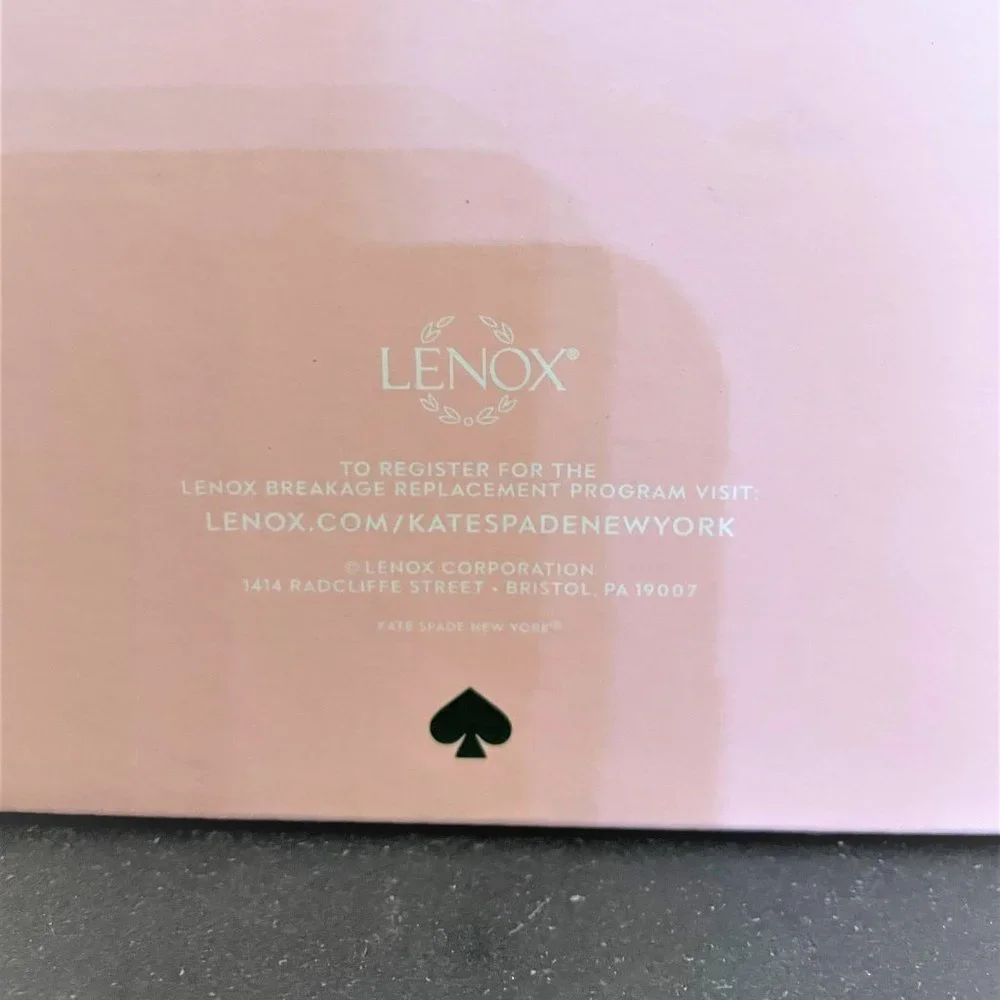 Kate Spade New York Lenox Tea Kettle Cherry Dot White - New In Pink Box - Picture 7 of 9